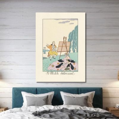 The Interesting Model George Barbier gbb112 canvas print 