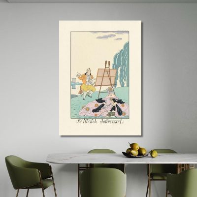 The Interesting Model George Barbier gbb112 canvas print 
