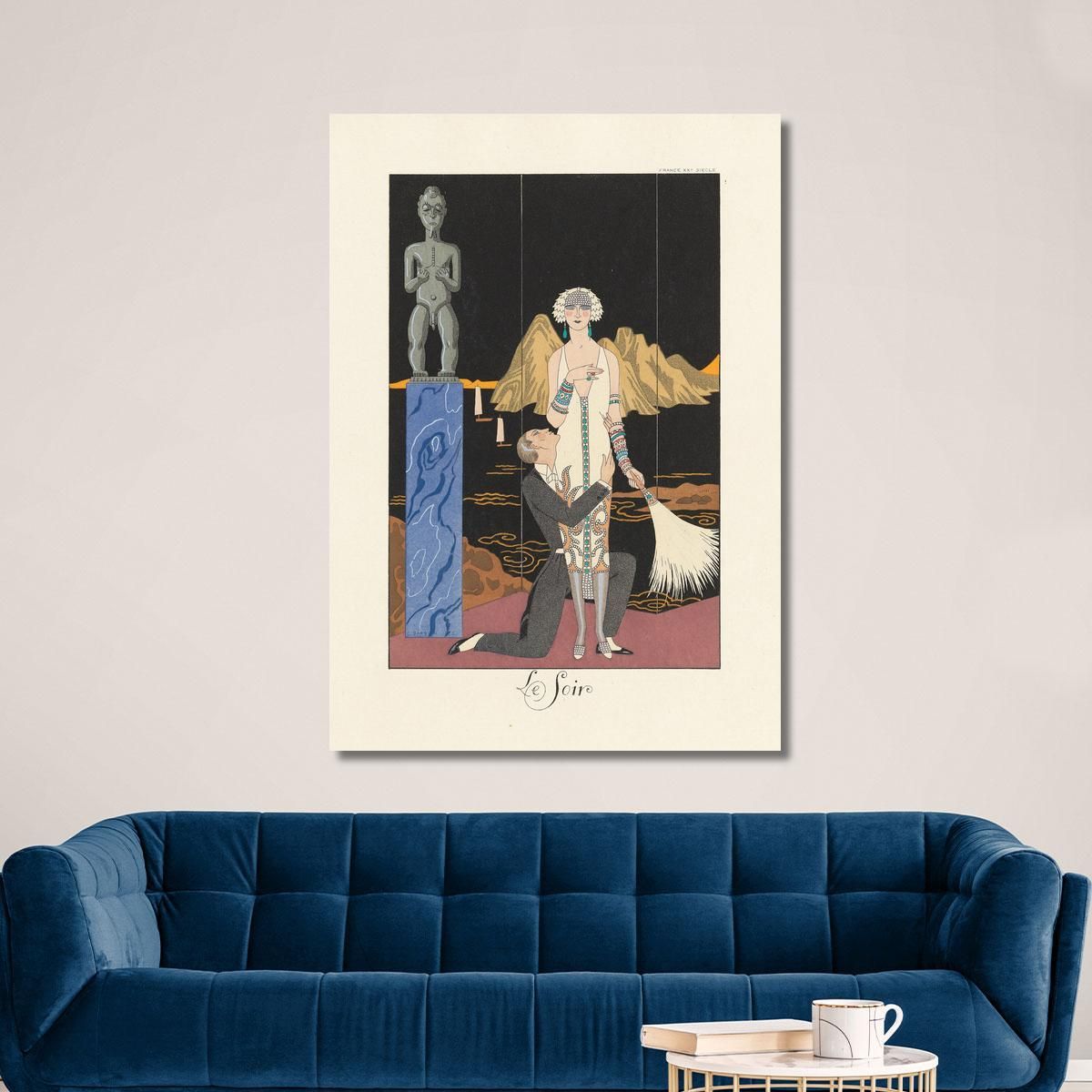 Evening Evening George Barbier gbb115 canvas print 