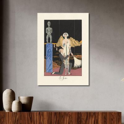 Evening Evening George Barbier gbb115 canvas print 