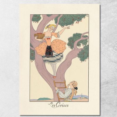 Cherries Cherries George Barbier gbb118 canvas print 