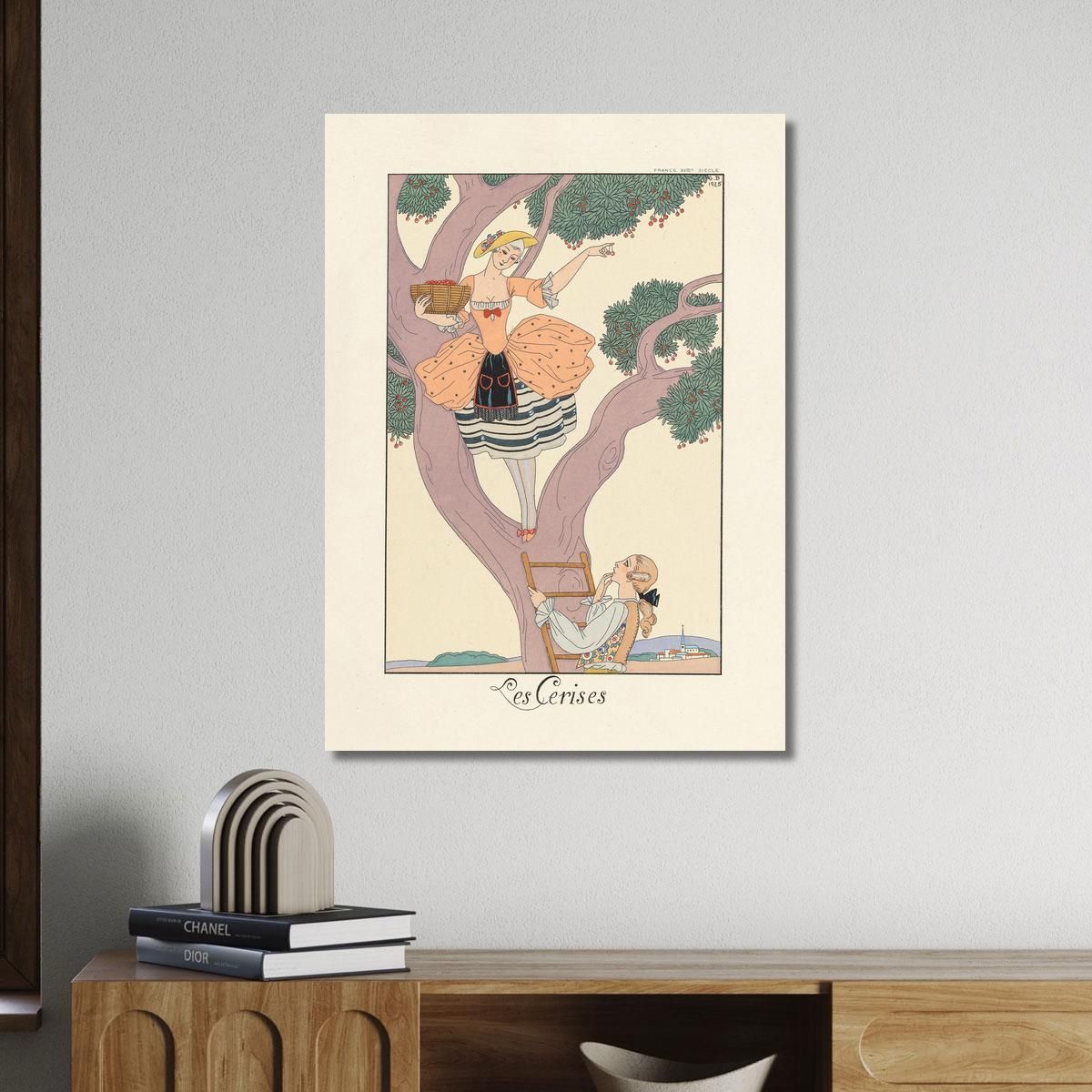 Cherries Cherries George Barbier gbb118 canvas print 