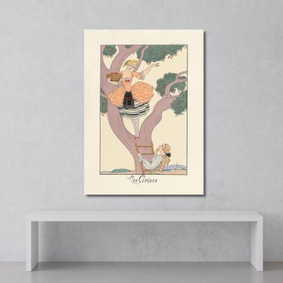 Cherries Cherries George Barbier gbb118 canvas print 