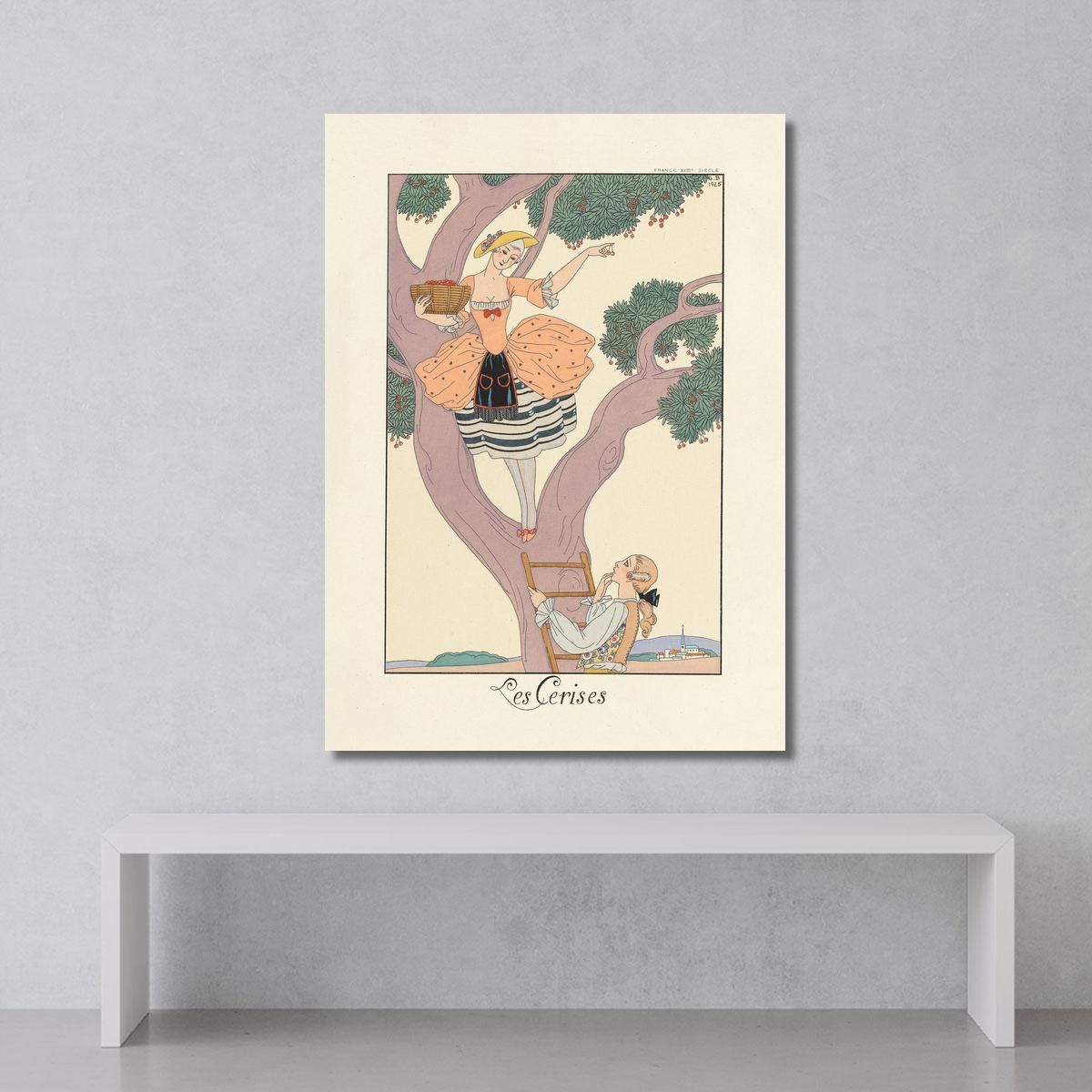 Cherries Cherries George Barbier gbb118 canvas print 