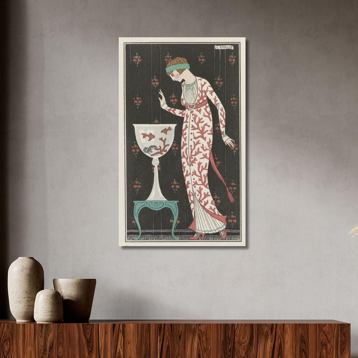 Indoor Dress George Barbier gbb147 canvas print 