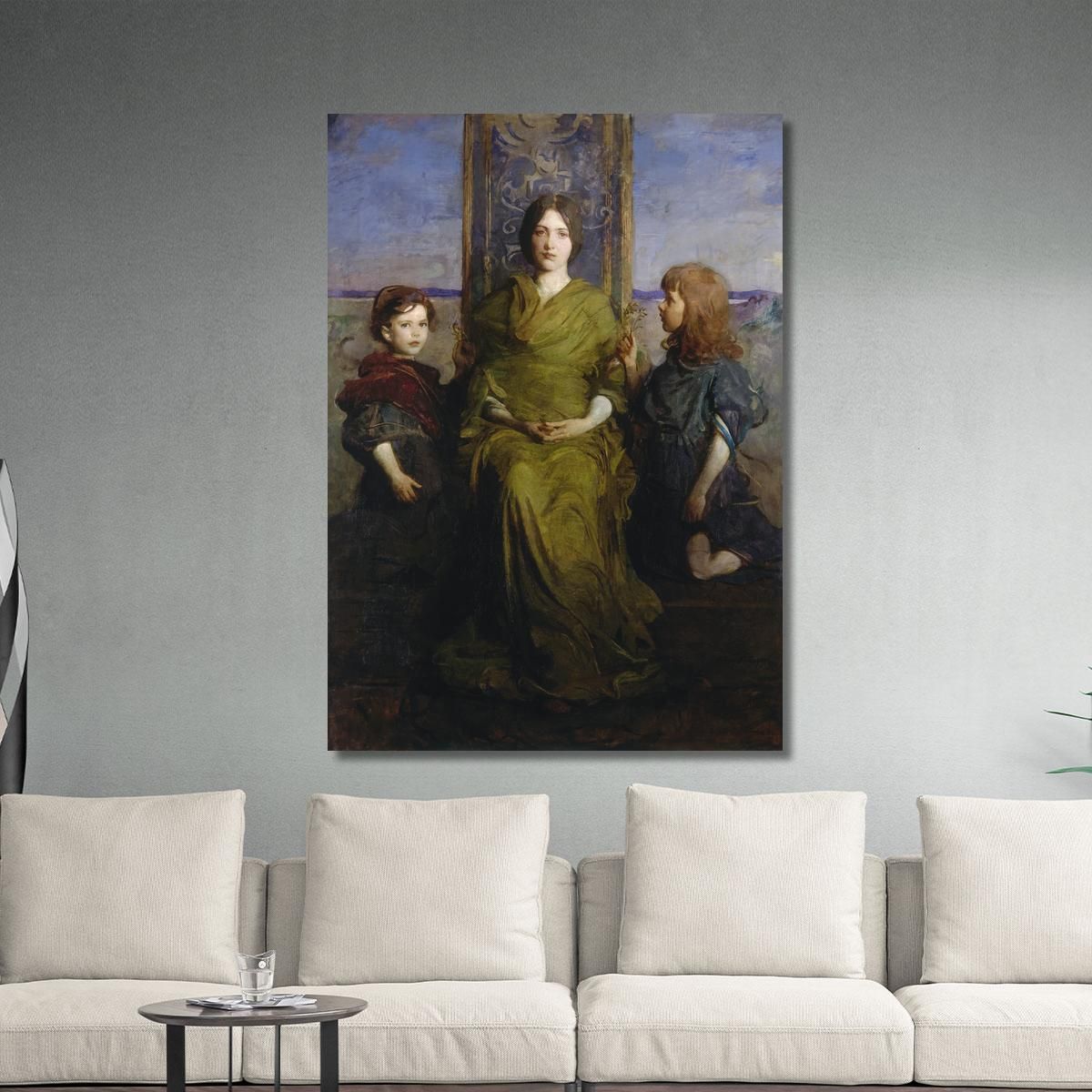 Virgin Enthroned Abbott Handerson Thayer aht26 canvas print 