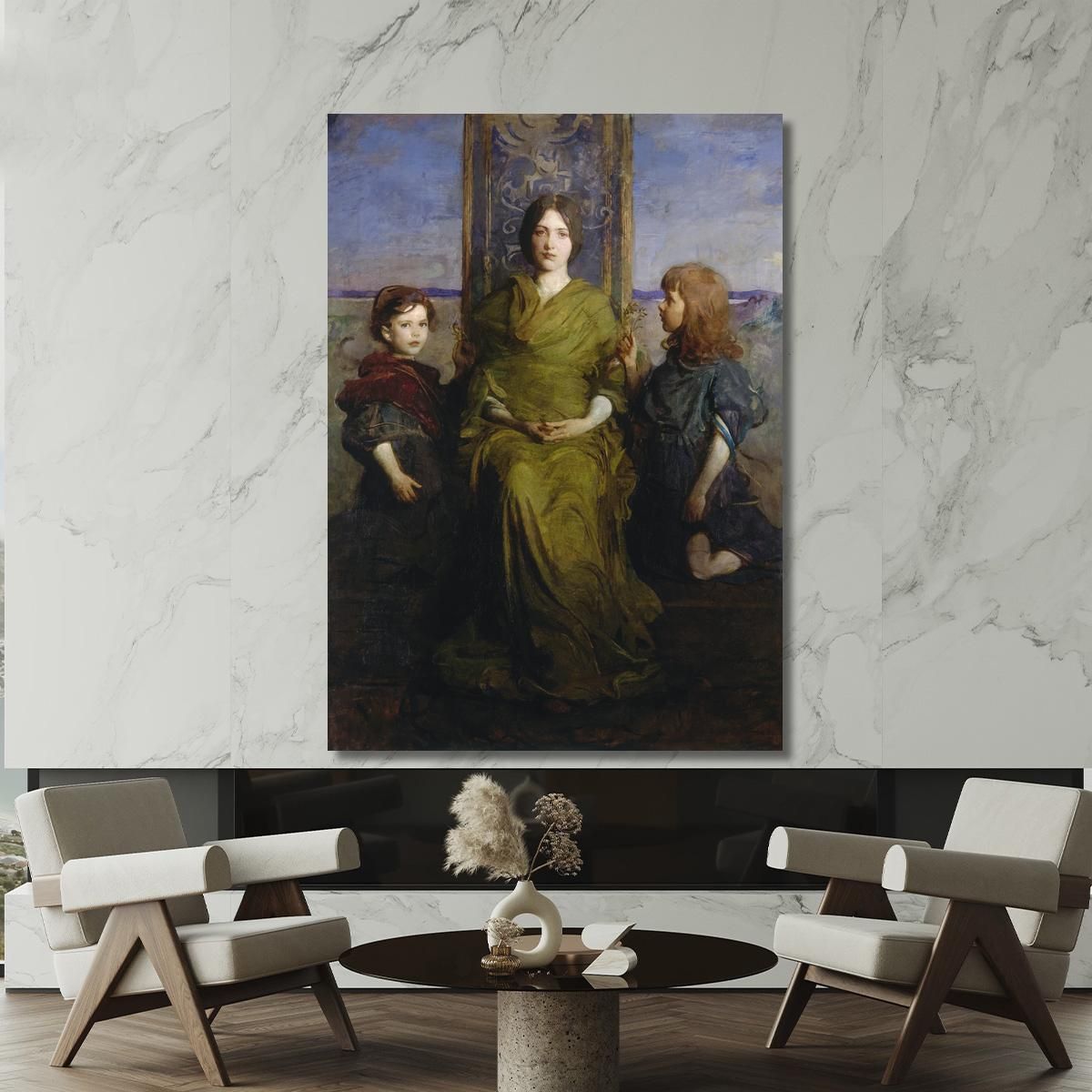 Virgin Enthroned Abbott Handerson Thayer aht26 canvas print 