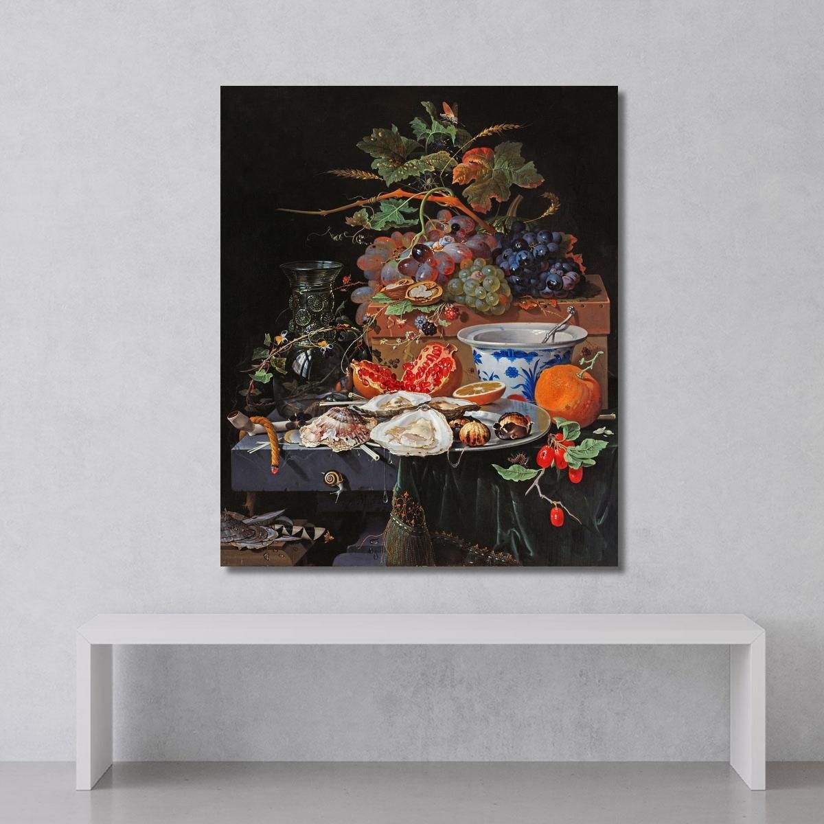 Fruits And Oysters Abraham Mignon amn4 canvas print 