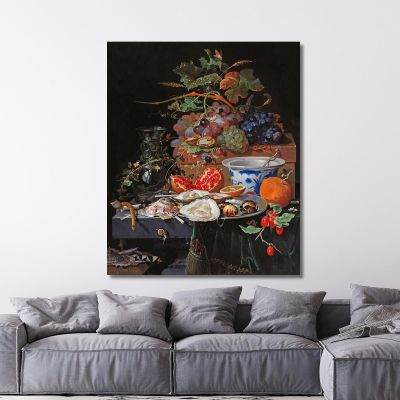 Fruits And Oysters Abraham Mignon amn4 canvas print 