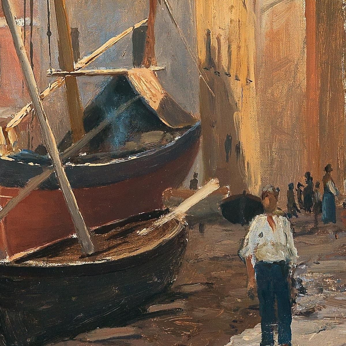 A Harbour On The Riviera Alfred Zoff azf3 canvas print