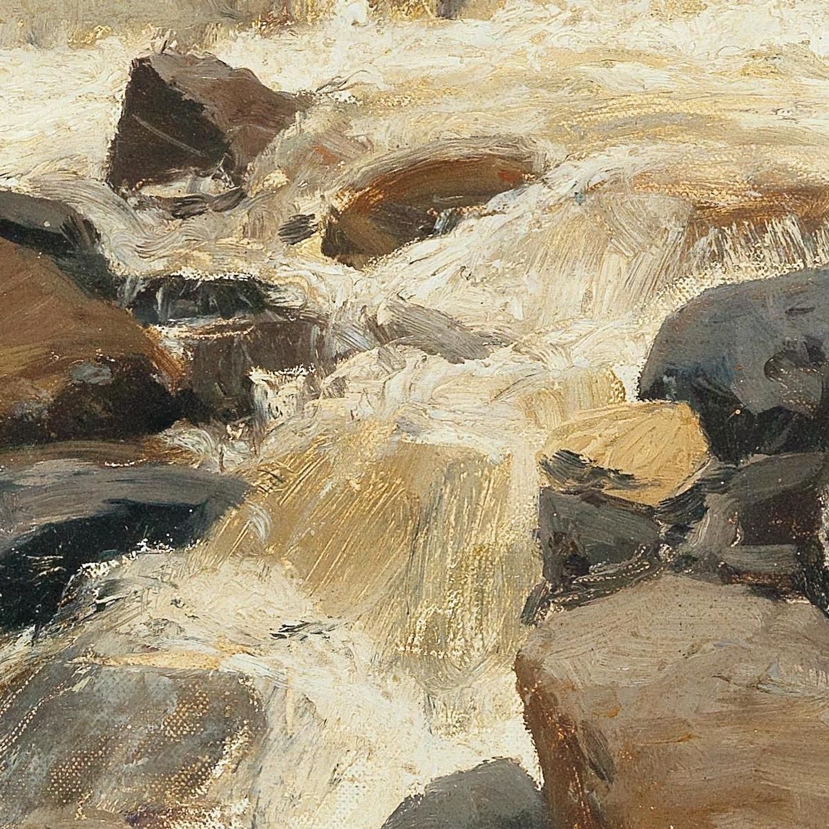 A River Dam Alfred Zoff azf6 canvas print