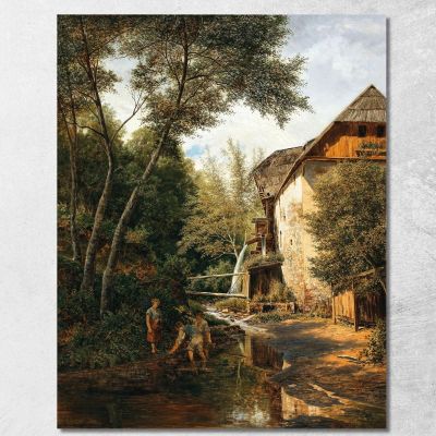 An Old Mill Above Pörtschach Alfred Zoff azf16 canvas print