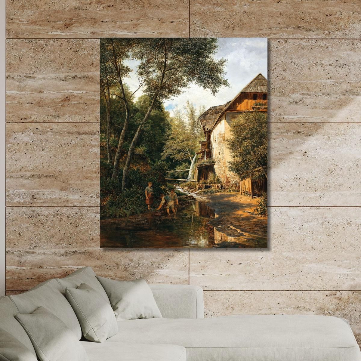 An Old Mill Above Pörtschach Alfred Zoff azf16 canvas print 