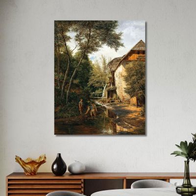 An Old Mill Above Pörtschach Alfred Zoff azf16 canvas print 