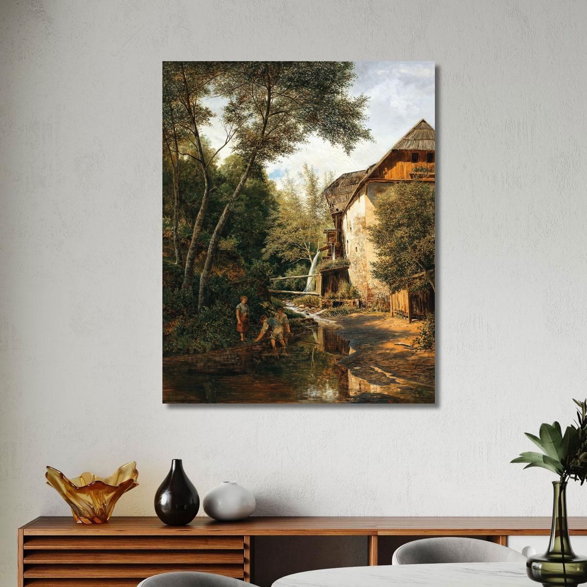 An Old Mill Above Pörtschach Alfred Zoff azf16 canvas print 