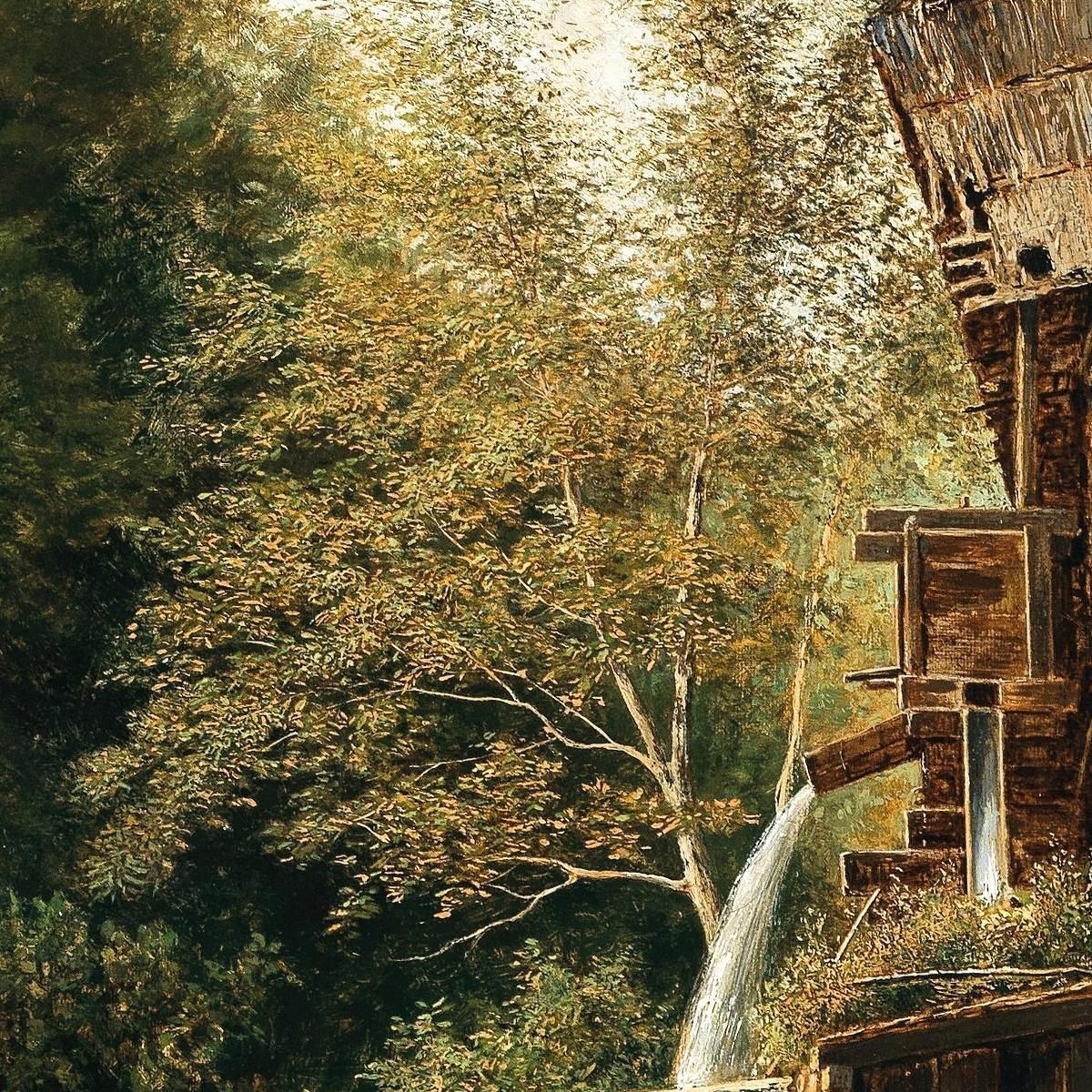 An Old Mill Above Pörtschach Alfred Zoff azf16 canvas print