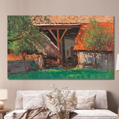 Barn In Stainz Alfred Zoff azf20 canvas print 