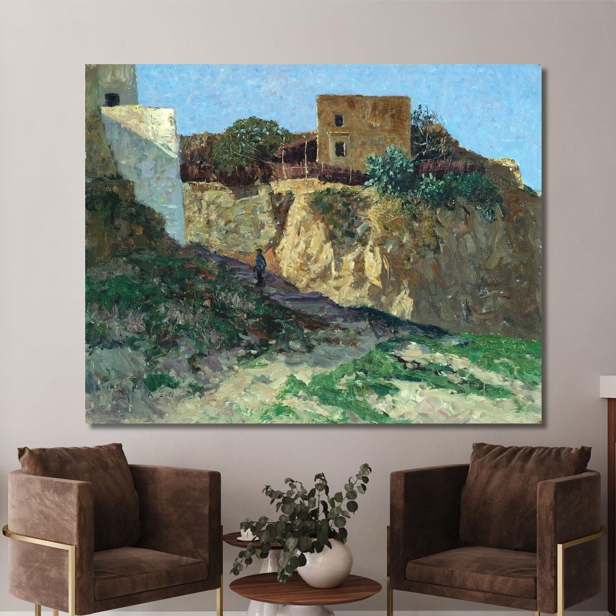 Forio D'Ischia Alfred Zoff azf41 canvas print 