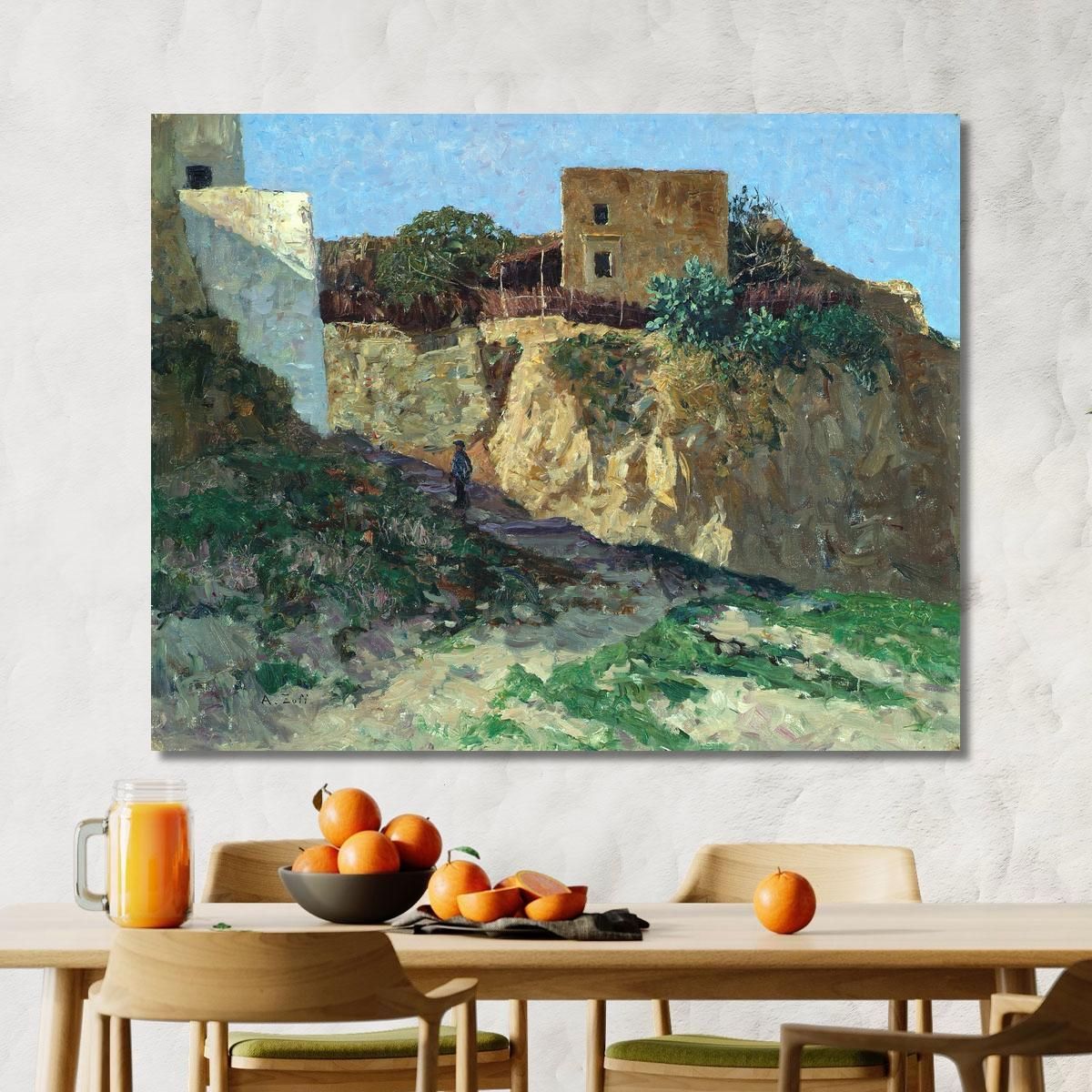 Forio D'Ischia Alfred Zoff azf41 canvas print 