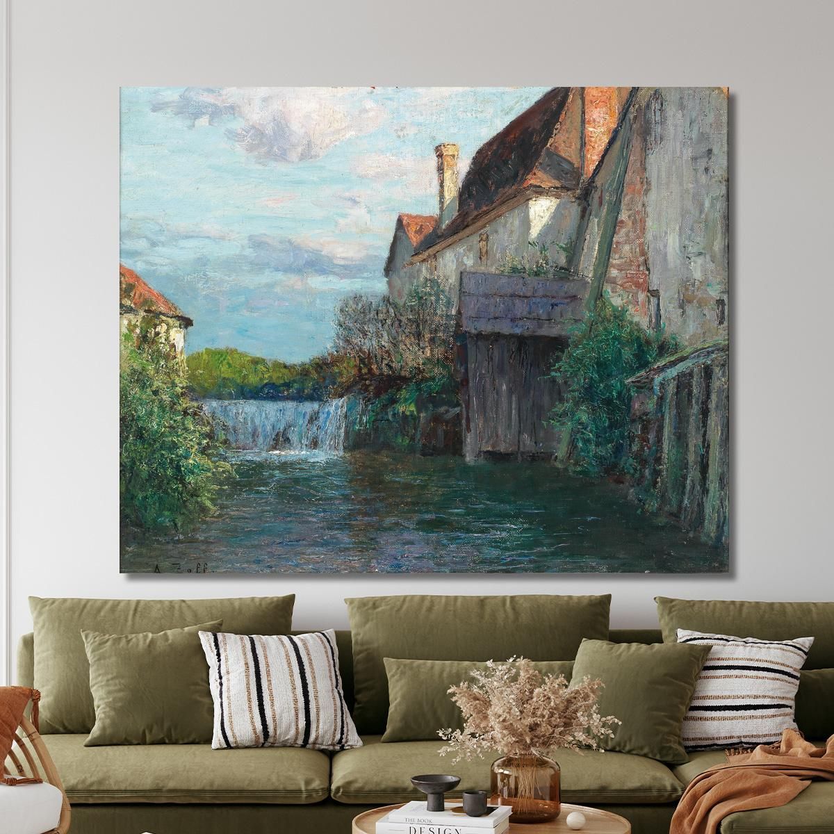 Motif From A Styrian Ironworks Alfred Zoff azf49 canvas print 