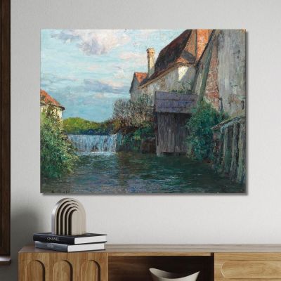 Motif From A Styrian Ironworks Alfred Zoff azf49 canvas print 