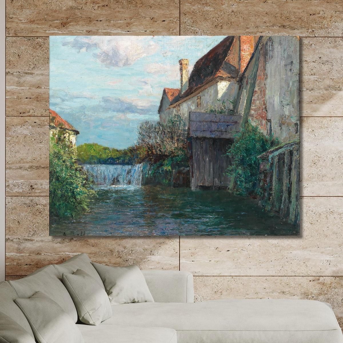 Motif From A Styrian Ironworks Alfred Zoff azf49 canvas print 