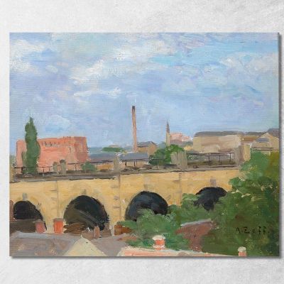 On The Ligurian Coast Alfred Zoff azf53 canvas print 