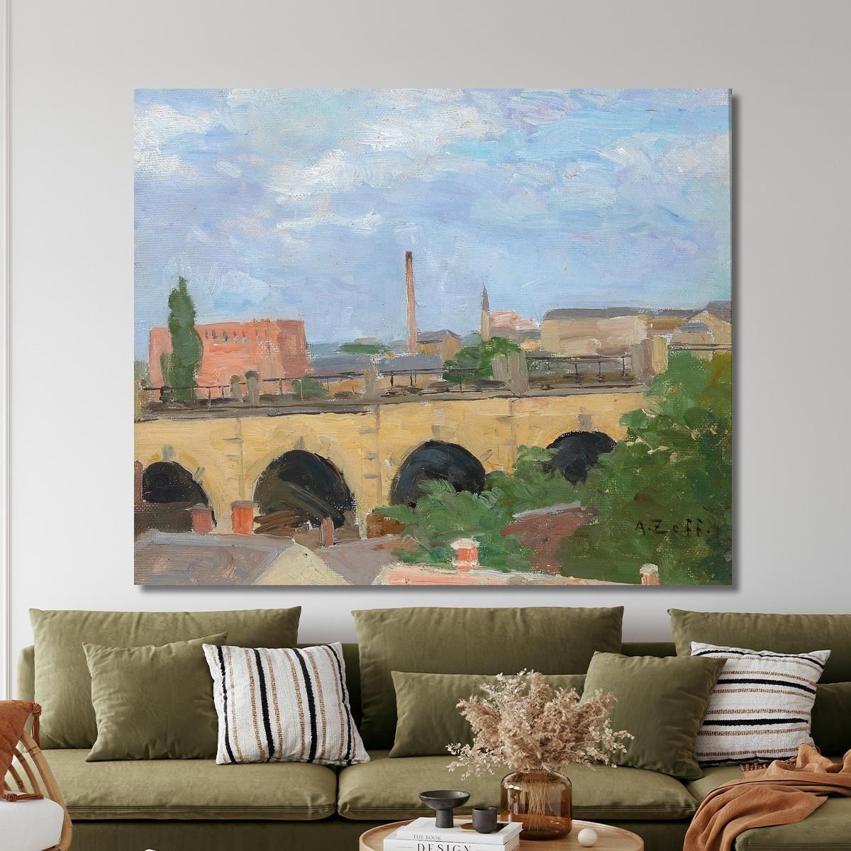 On The Ligurian Coast Alfred Zoff azf53 canvas print 