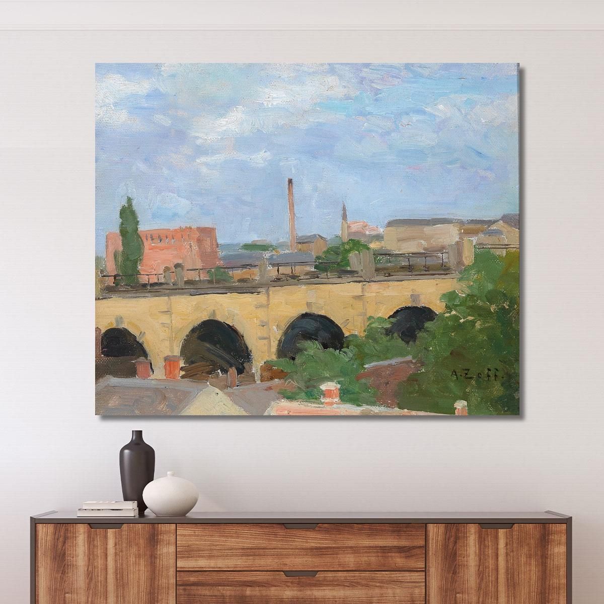 On The Ligurian Coast Alfred Zoff azf53 canvas print 