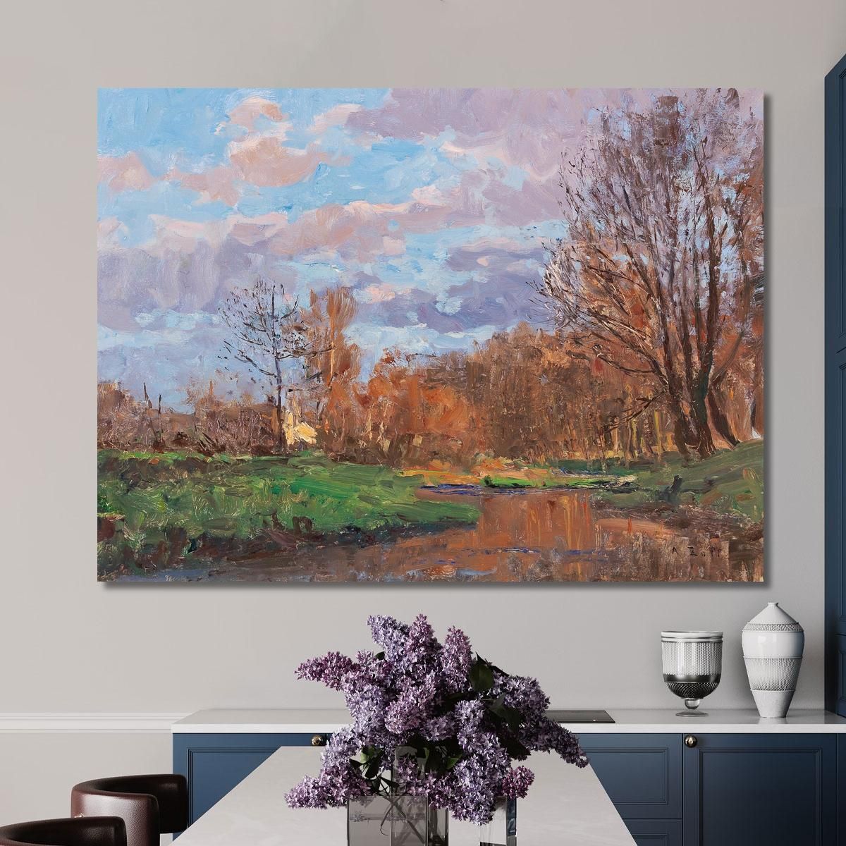 The Meadow Near Krems Alfred Zoff azf66 canvas print 