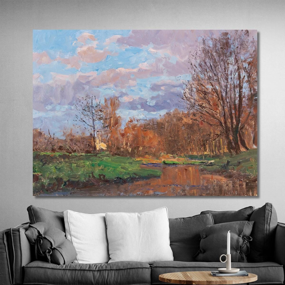 The Meadow Near Krems Alfred Zoff azf66 canvas print 