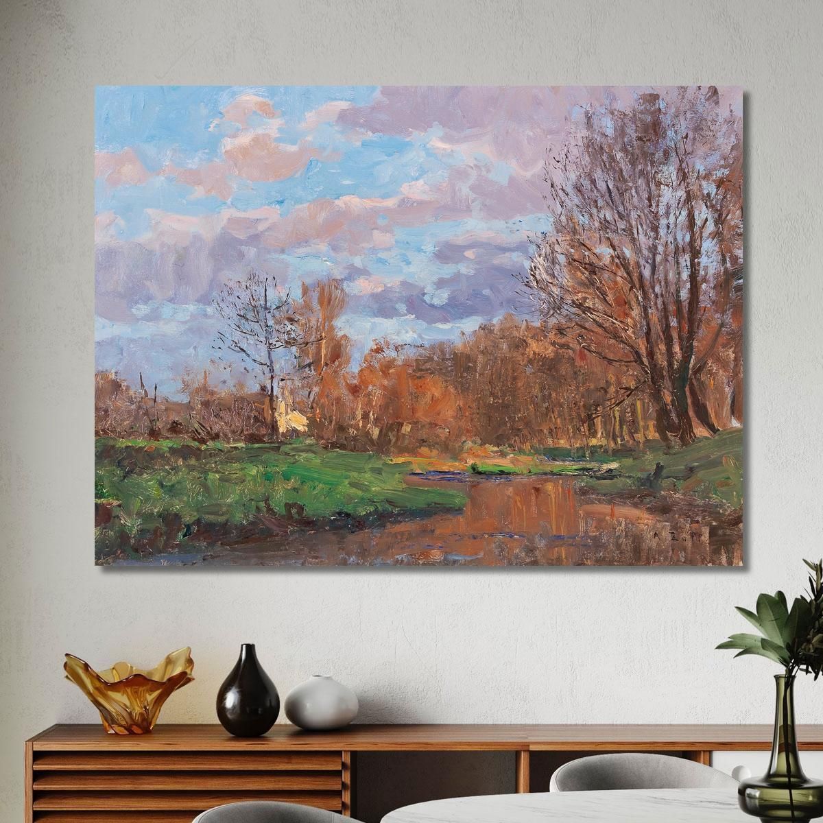 The Meadow Near Krems Alfred Zoff azf66 canvas print 
