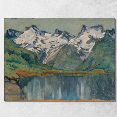 A Mountain Lake. Study From North Norway Anna Boberg abb2 canvas print 
