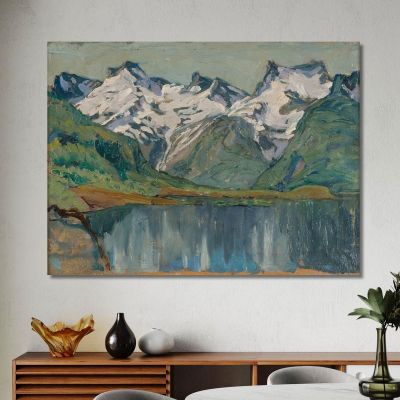 A Mountain Lake. Study From North Norway Anna Boberg abb2 canvas print 