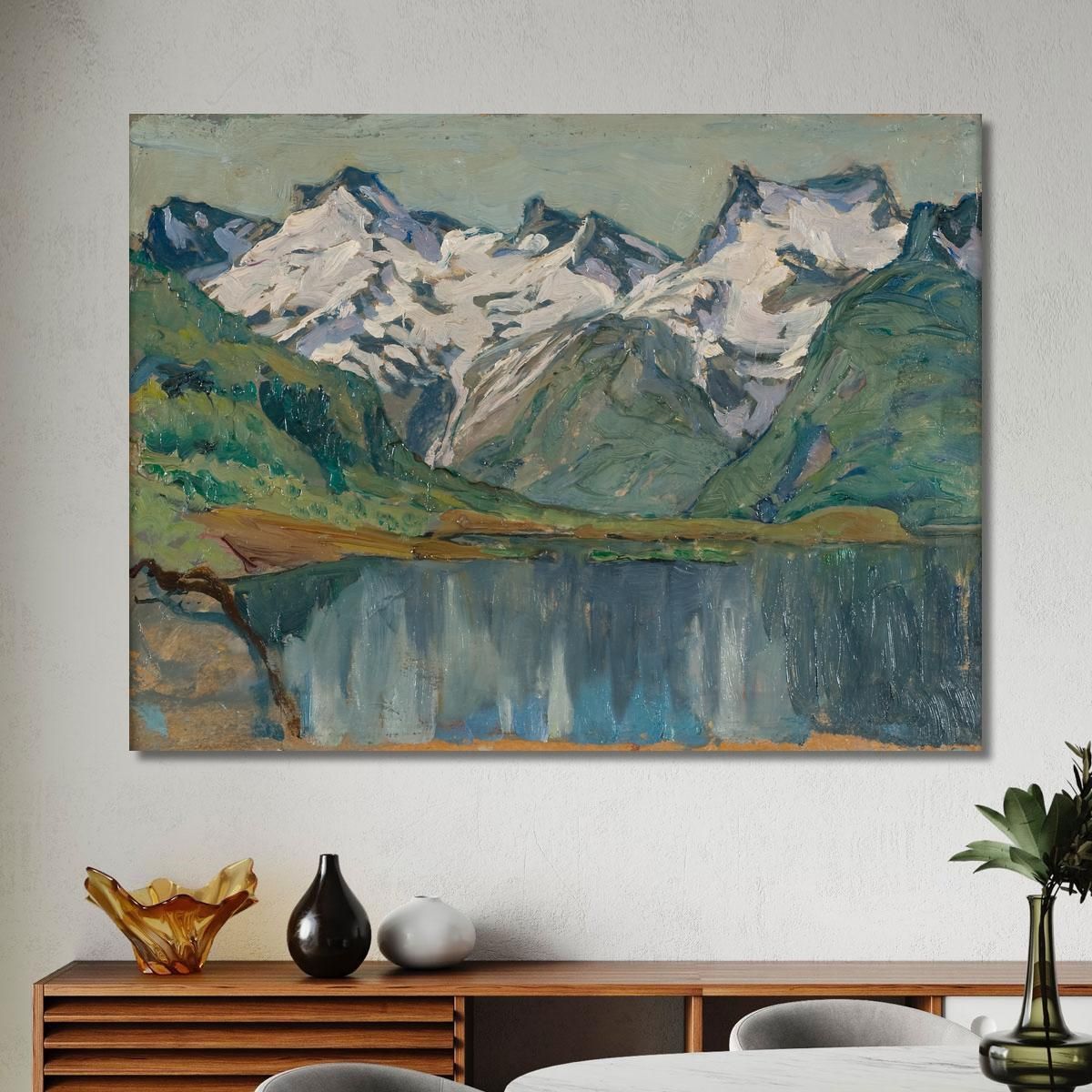 A Mountain Lake. Study From North Norway Anna Boberg abb2 canvas print 