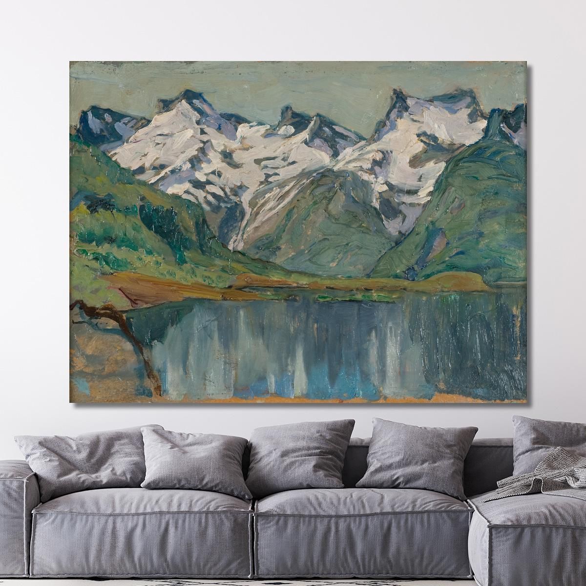 A Mountain Lake. Study From North Norway Anna Boberg abb2 canvas print 