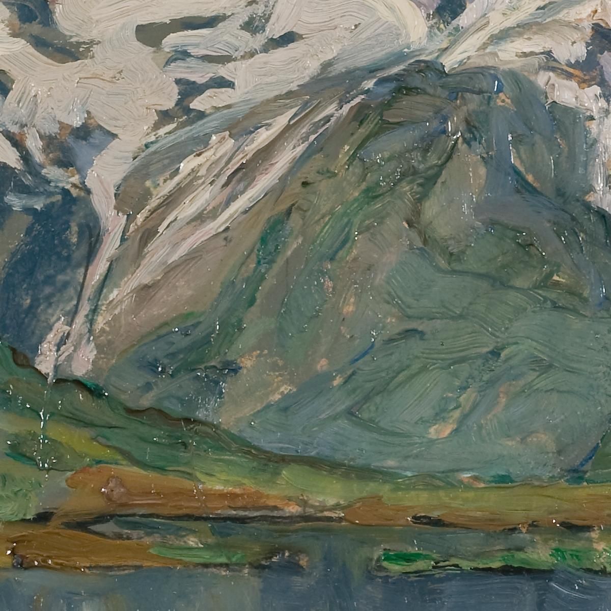 A Mountain Lake. Study From North Norway Anna Boberg abb2 canvas print
