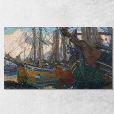A Quiet Evening. Study From North Norway Anna Boberg abb3 canvas print