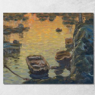 A Spring Night During The Fishing Season Anna Boberg abb4 canvas print