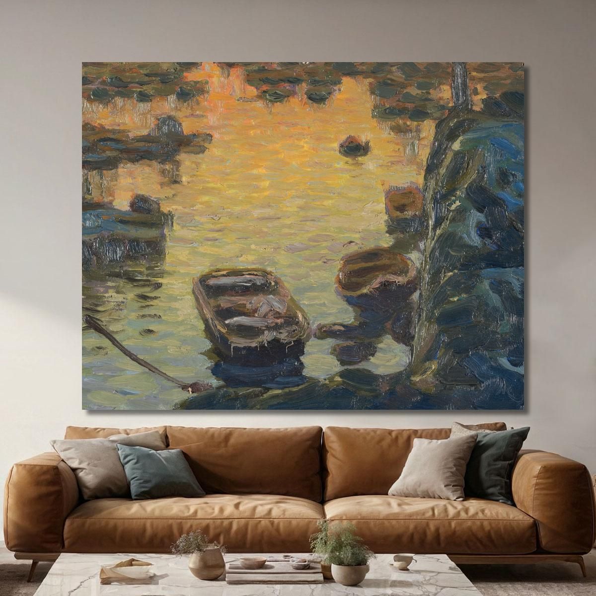 A Spring Night During The Fishing Season Anna Boberg abb4 canvas print