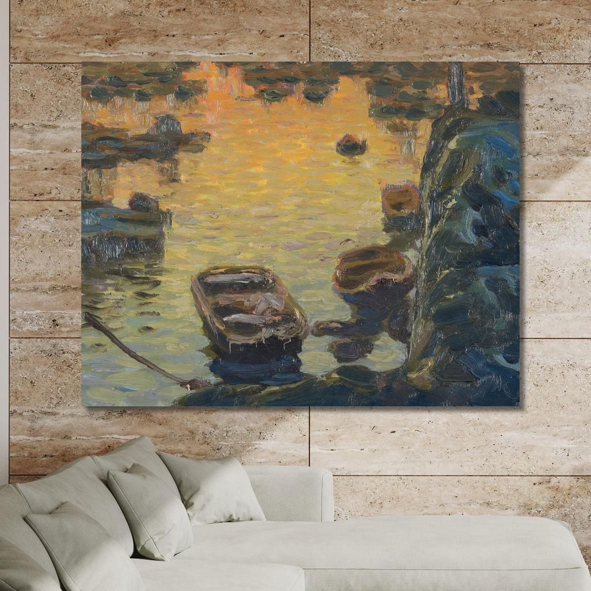 A Spring Night During The Fishing Season Anna Boberg abb4 canvas print