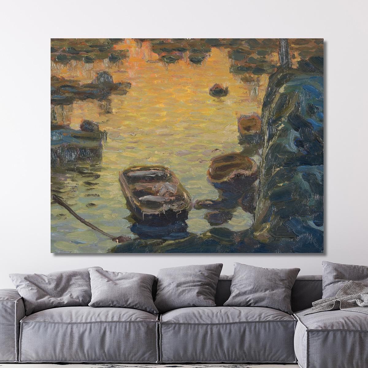 A Spring Night During The Fishing Season Anna Boberg abb4 canvas print