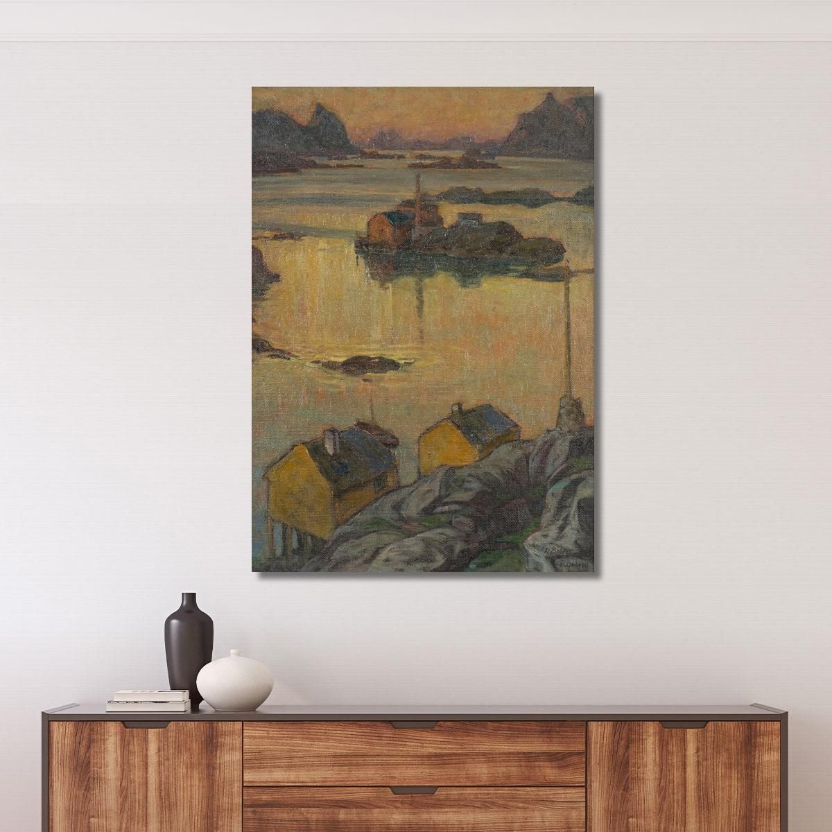 An August Night. Study From North Norway Anna Boberg abb8 canvas print 