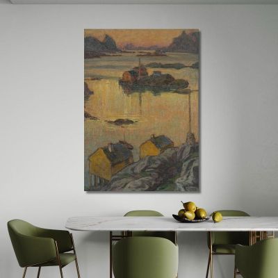 An August Night. Study From North Norway Anna Boberg abb8 canvas print 