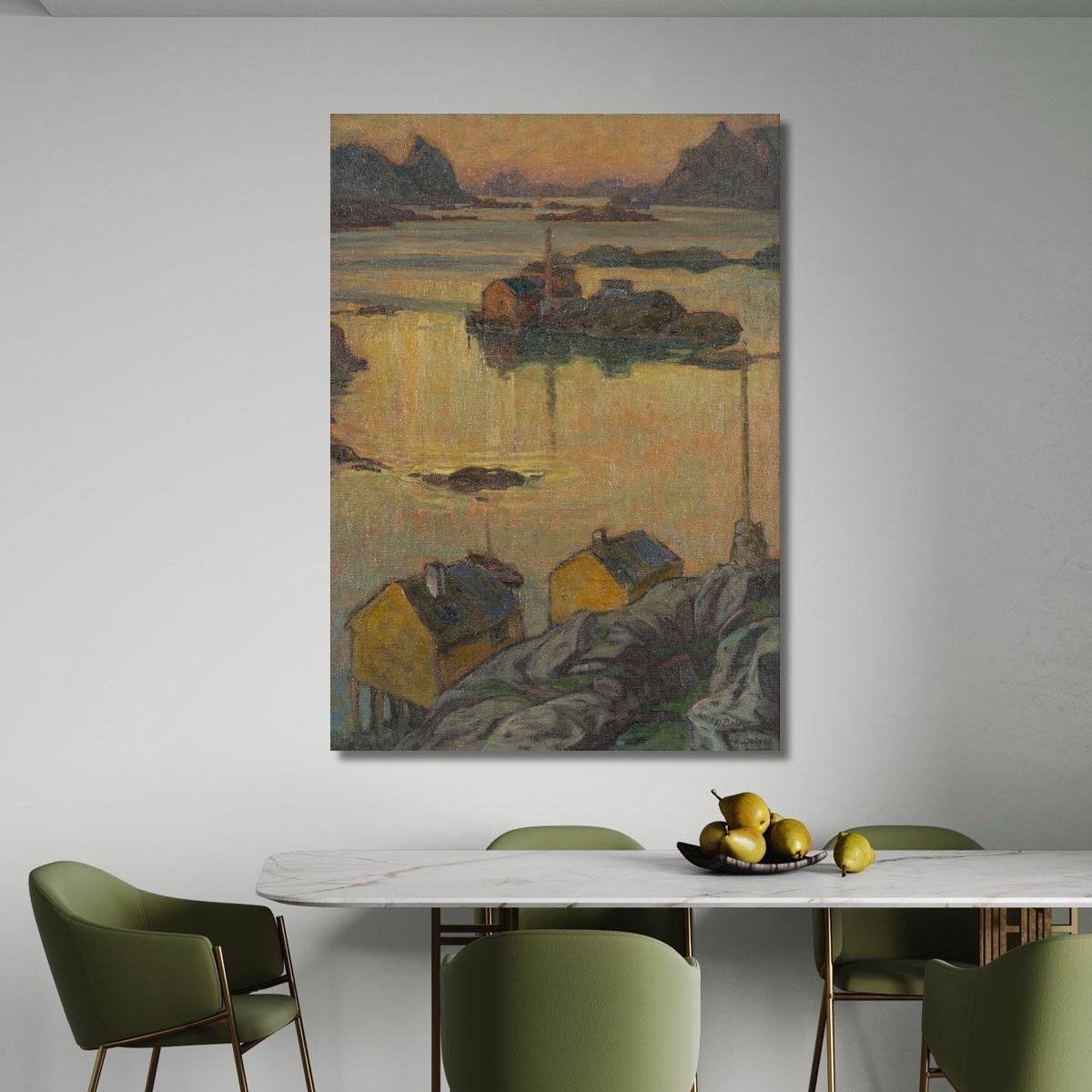 An August Night. Study From North Norway Anna Boberg abb8 canvas print 