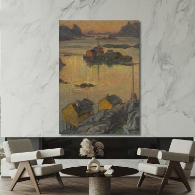 An August Night. Study From North Norway Anna Boberg abb8 canvas print 