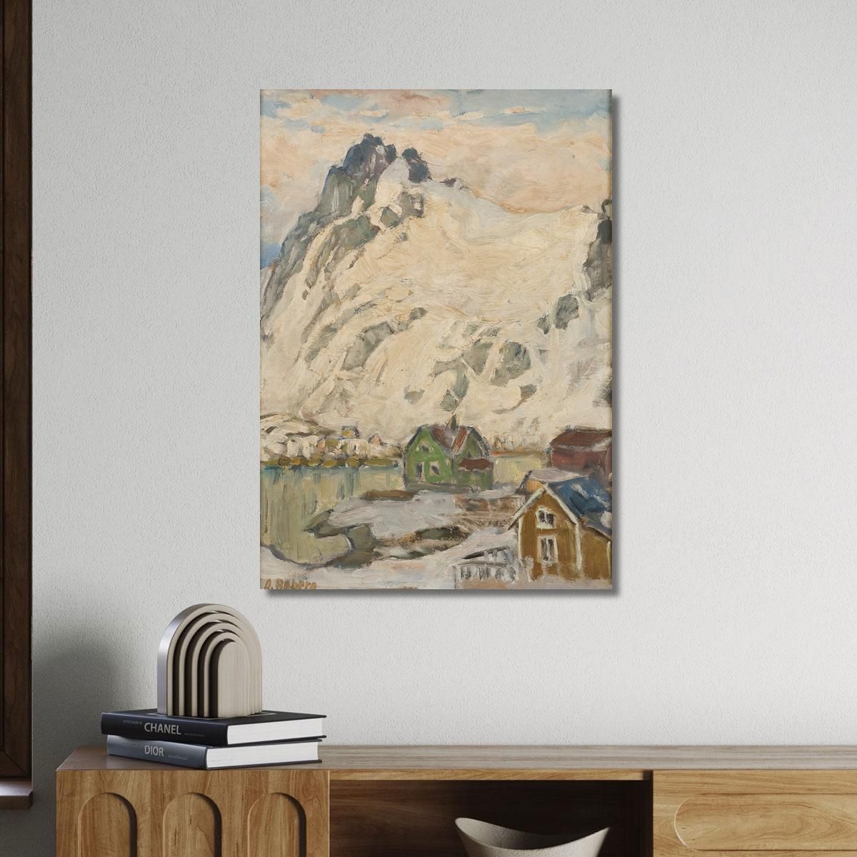 At The Foot Of The Mountain. Study From Lofoten Anna Boberg abb9 canvas print 