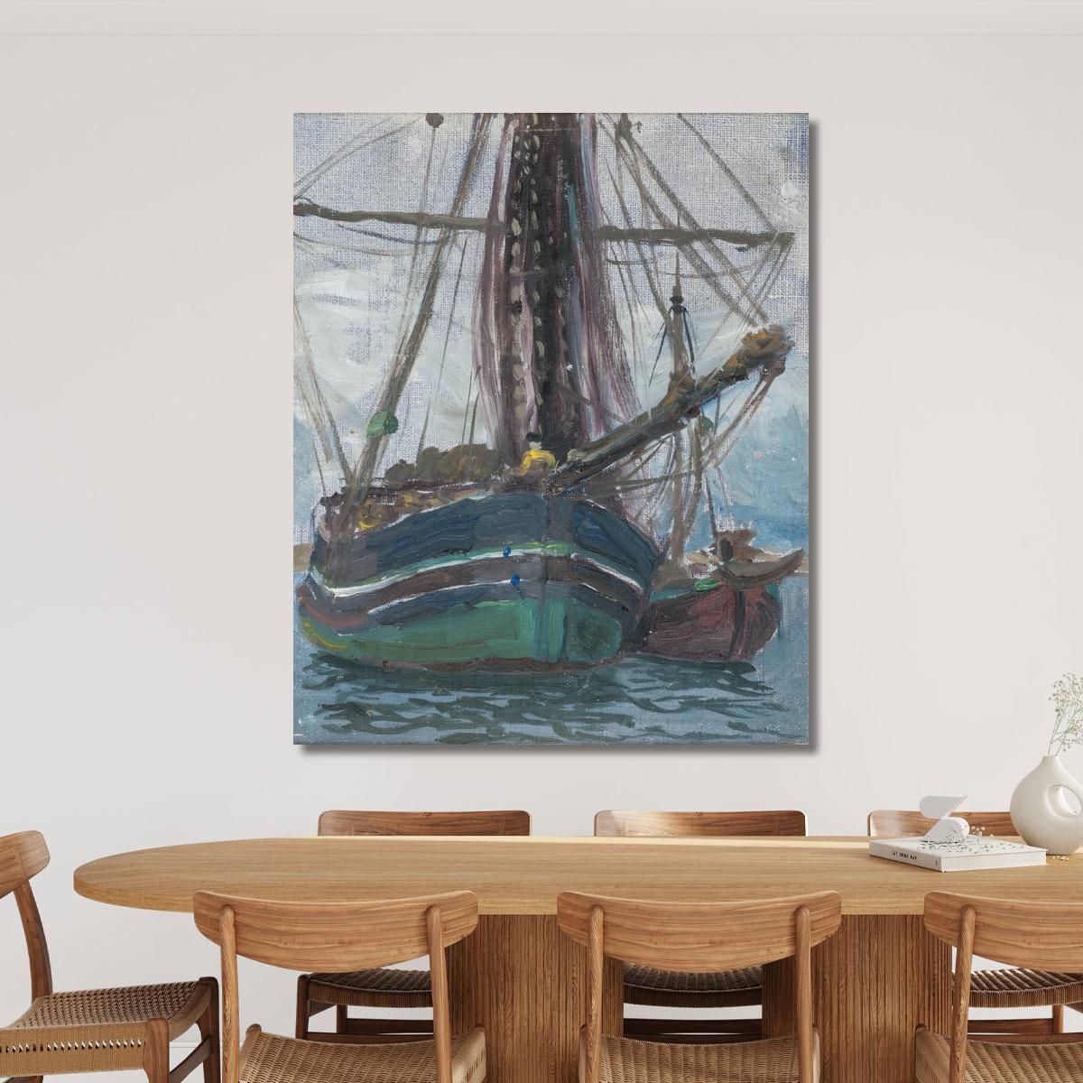 Fog Rising From The Sea. Study From Lofote Anna Boberg abb17 canvas print 