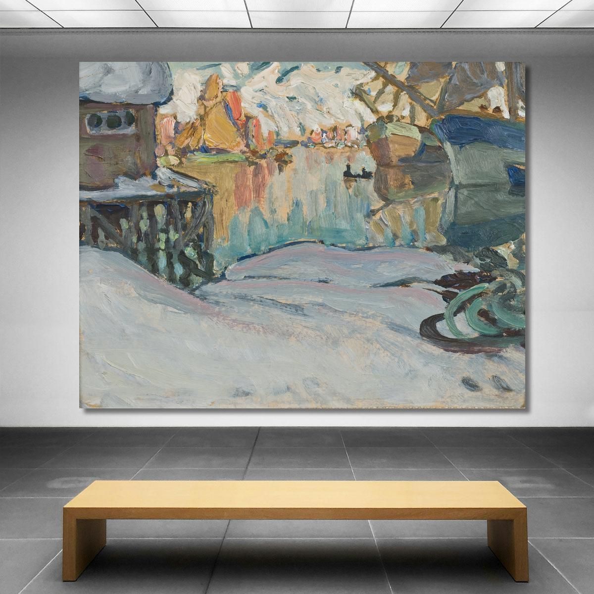 From Svolvaer Harbour. Study From Lofoten Anna Boberg abb18 canvas print 