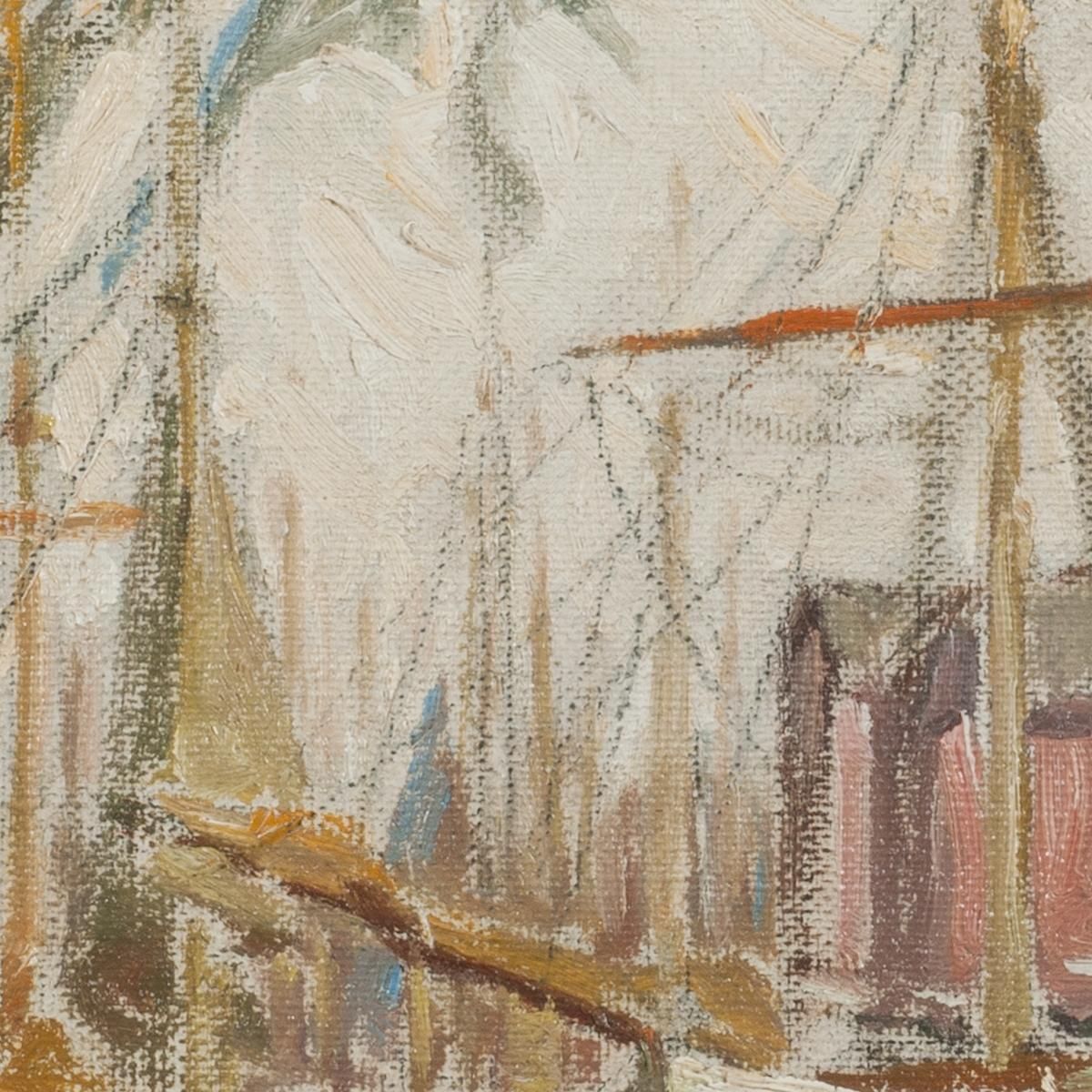 In The Harbour Svolvaer. Study From Lofoten Anna Boberg abb19 canvas print